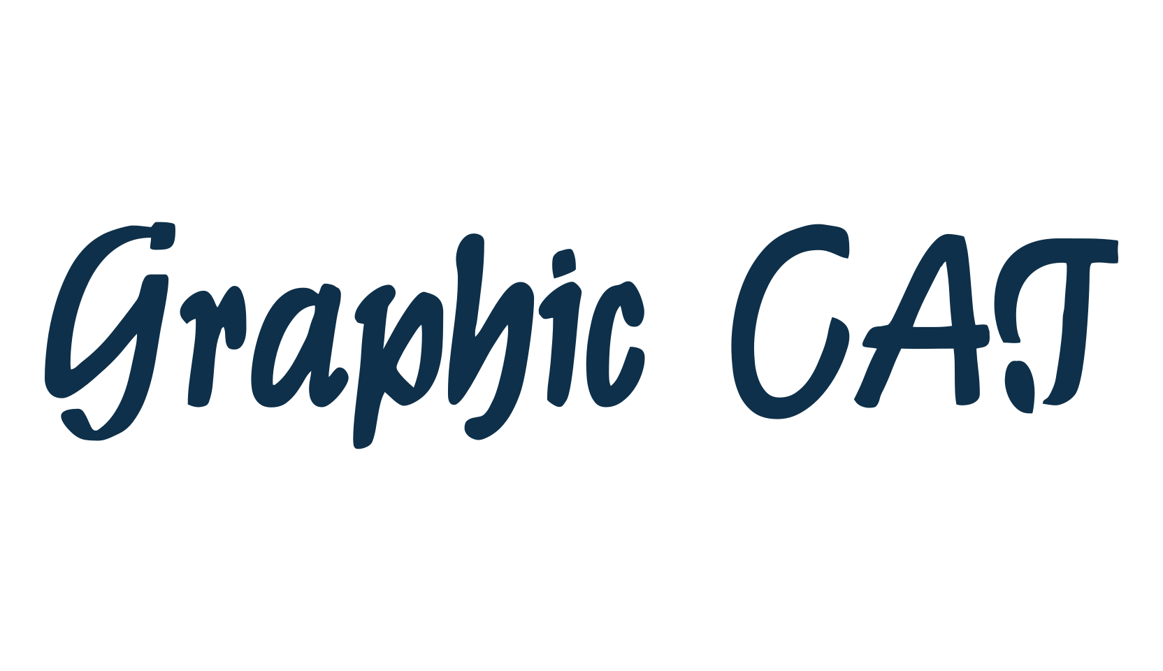 Graphic CAT, script brush fancy decorative calligraphy font preview