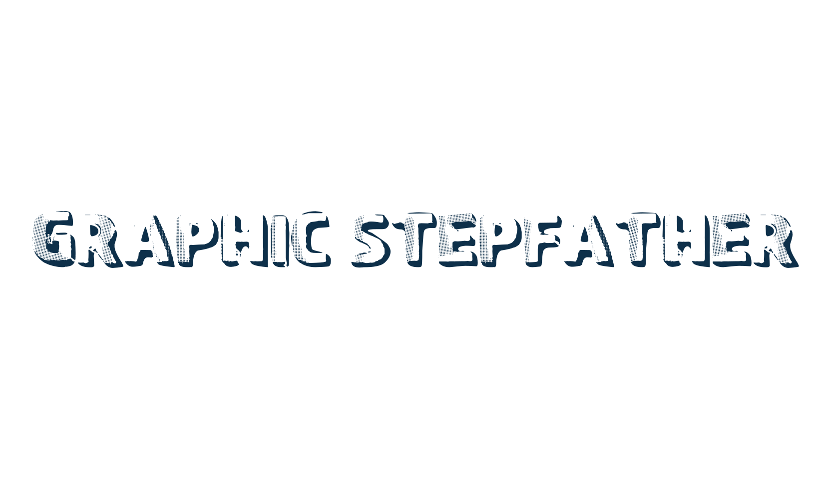 Graphic Stepfather, eroded font preview