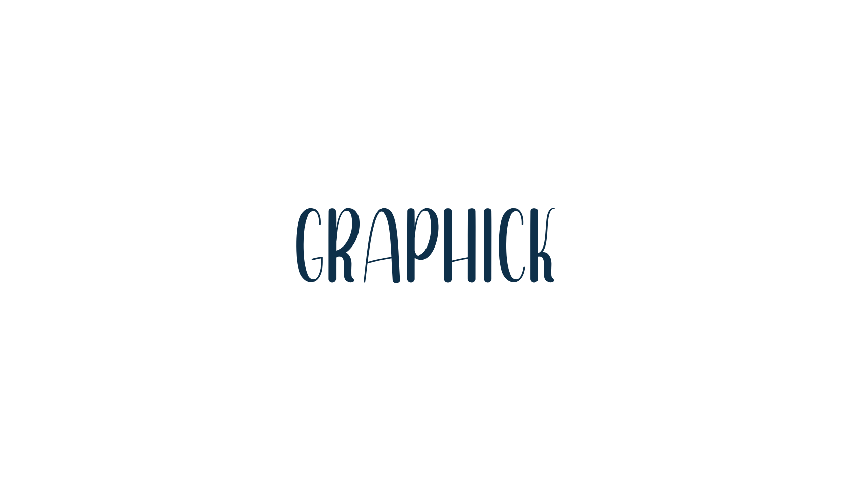 Graphick, fancy decorative font preview