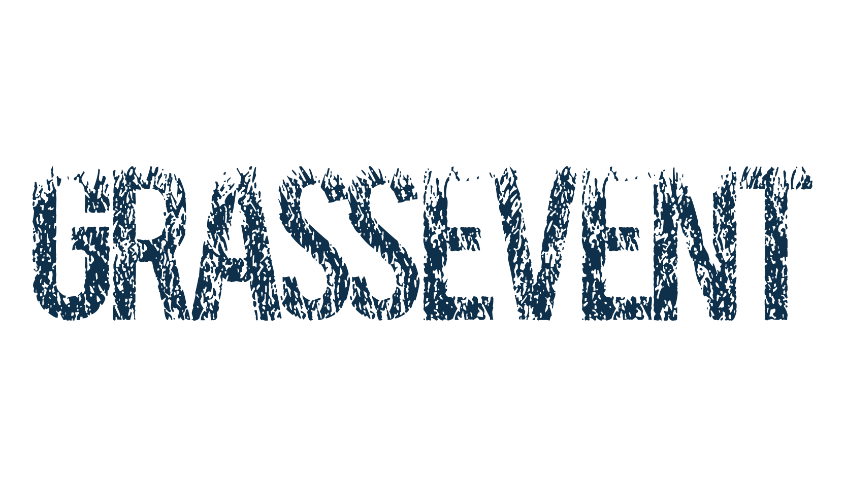 Grassevent, eroded font preview
