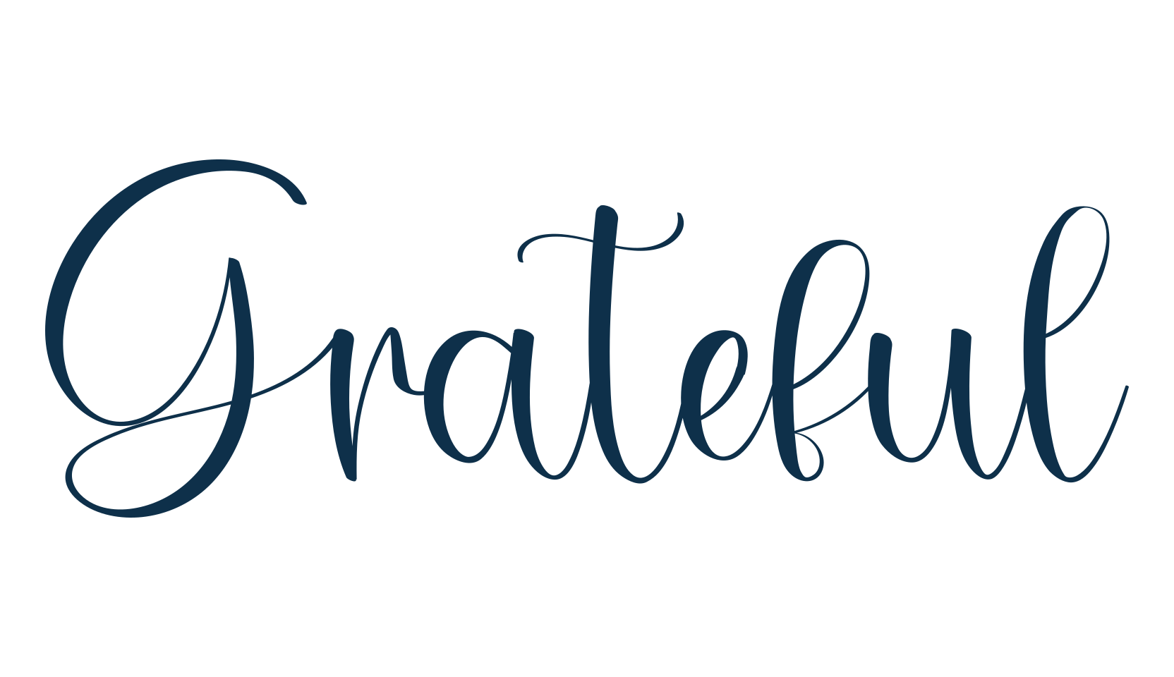 Grateful, handwriting font preview