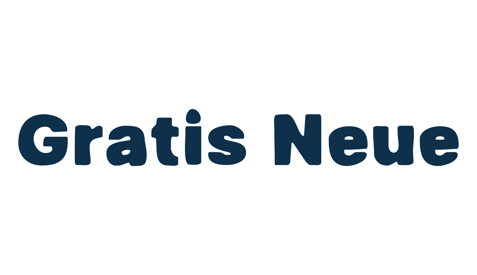 Gratis Neue, various font preview