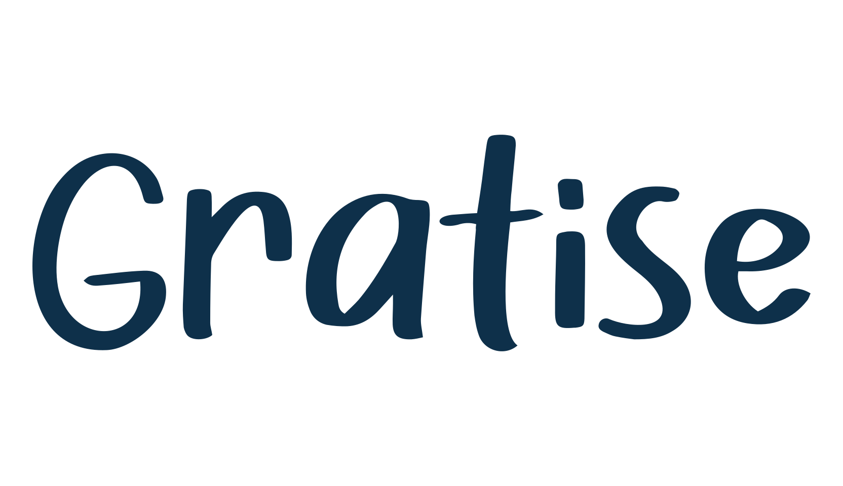Gratise, handwriting font preview