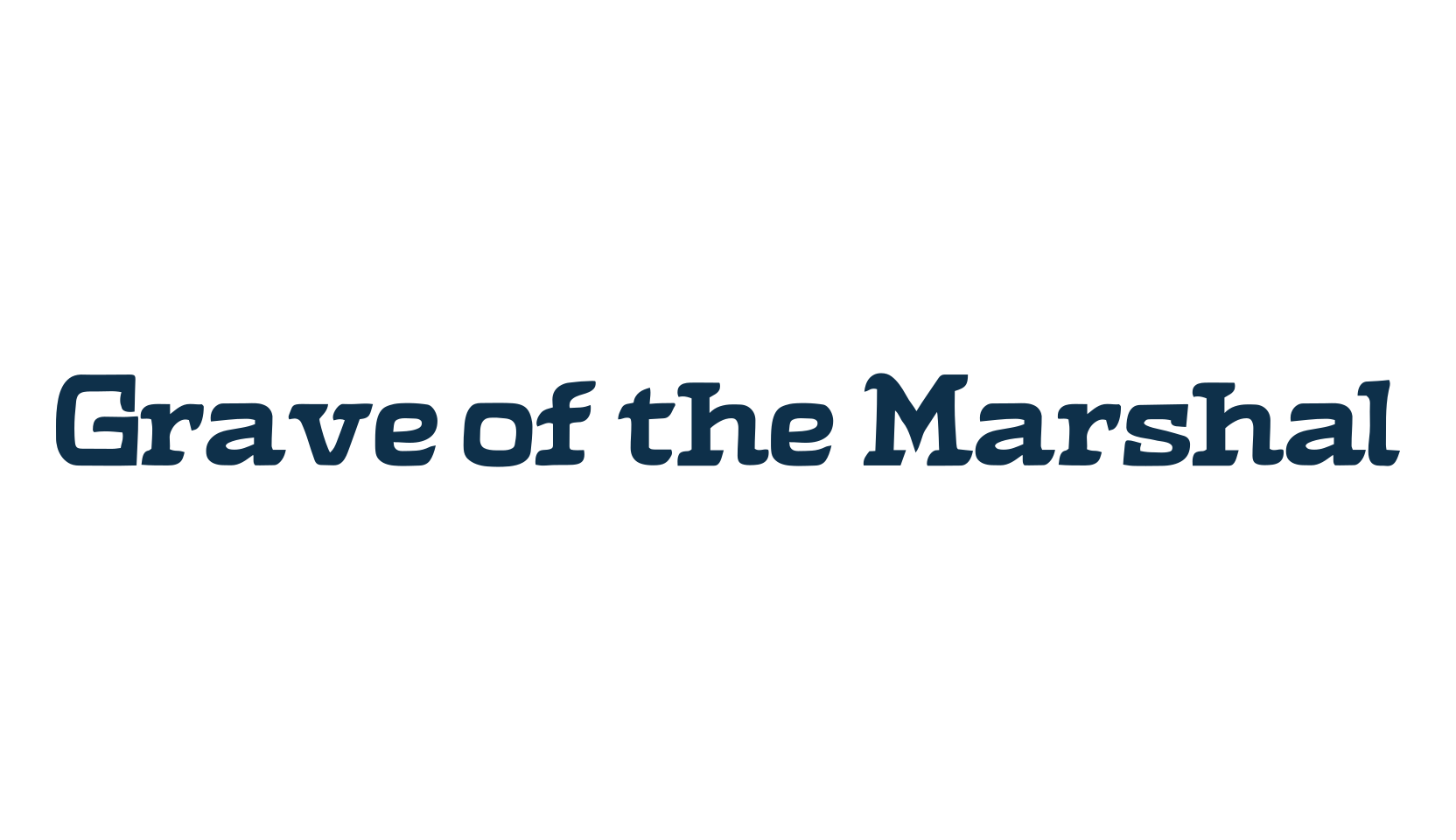 Grave of the Marshal, fancy various decorative font preview