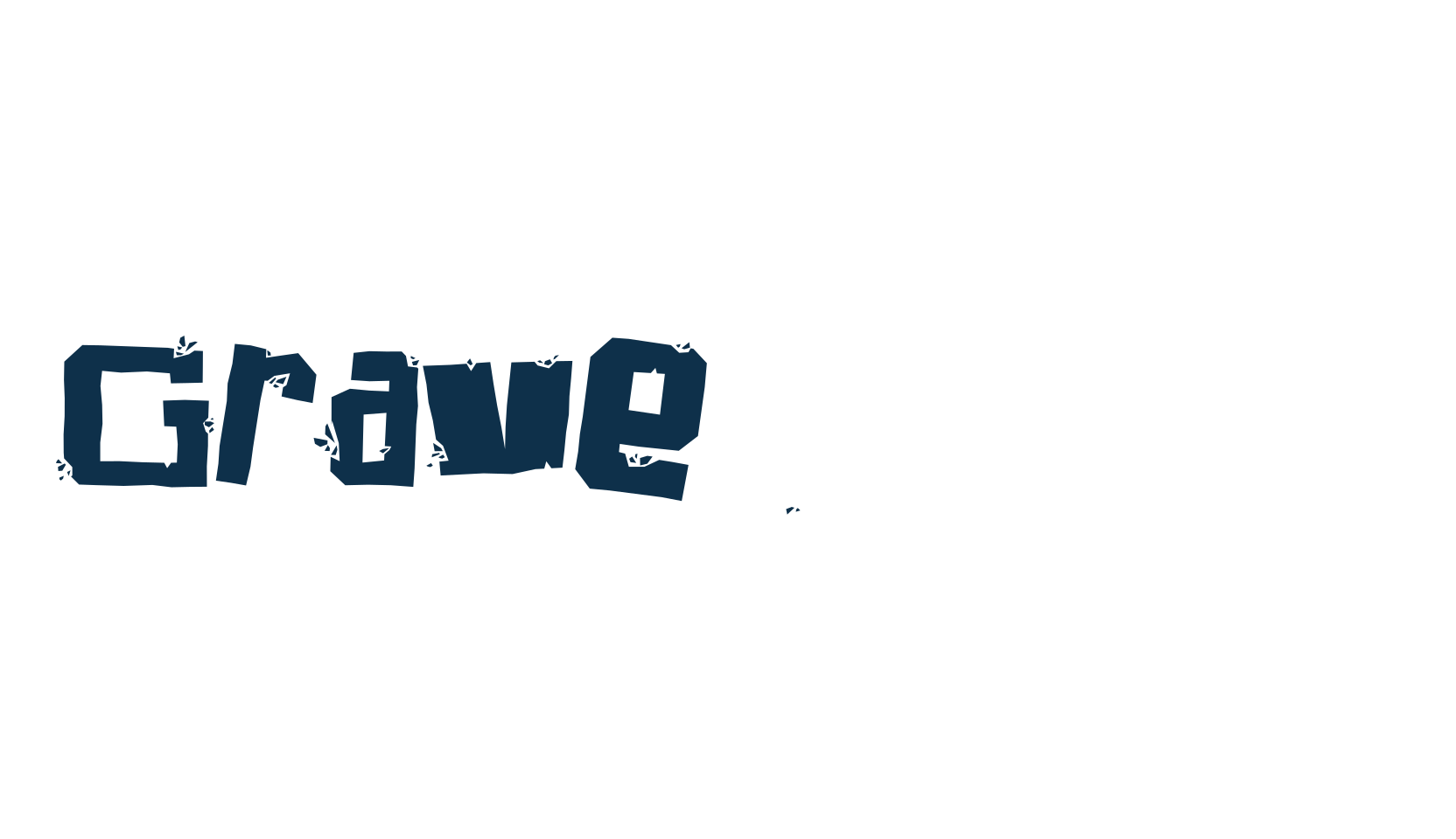 Gravel Gang, destroy font preview