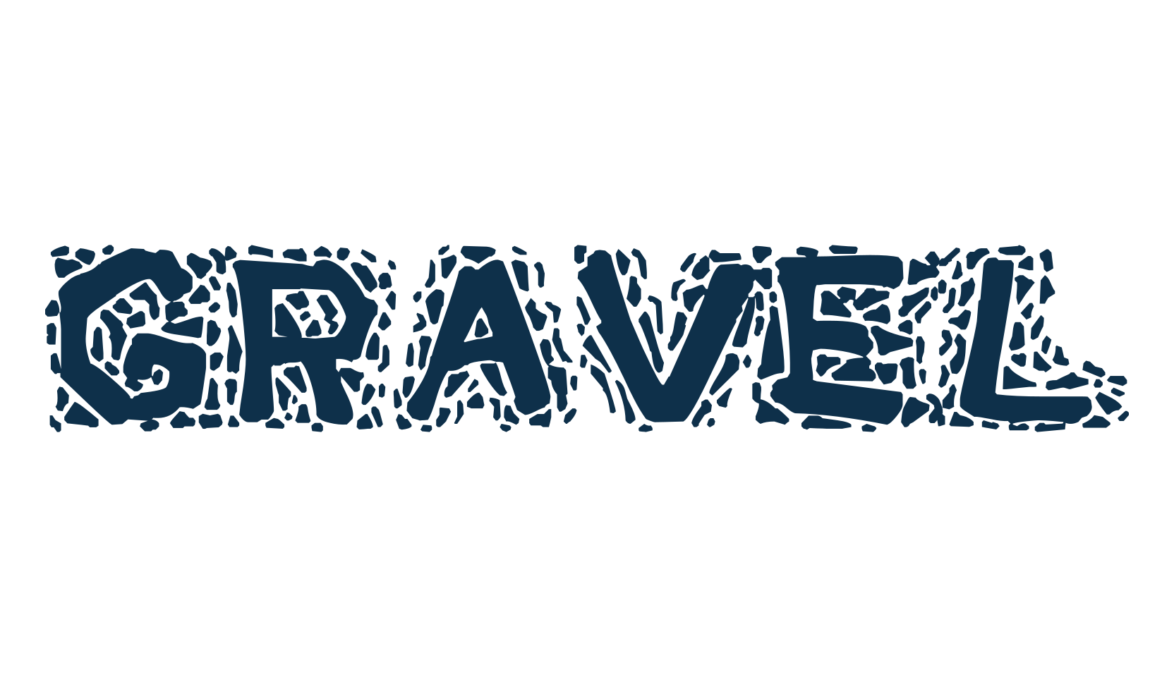 Gravel, fancy decorative font preview