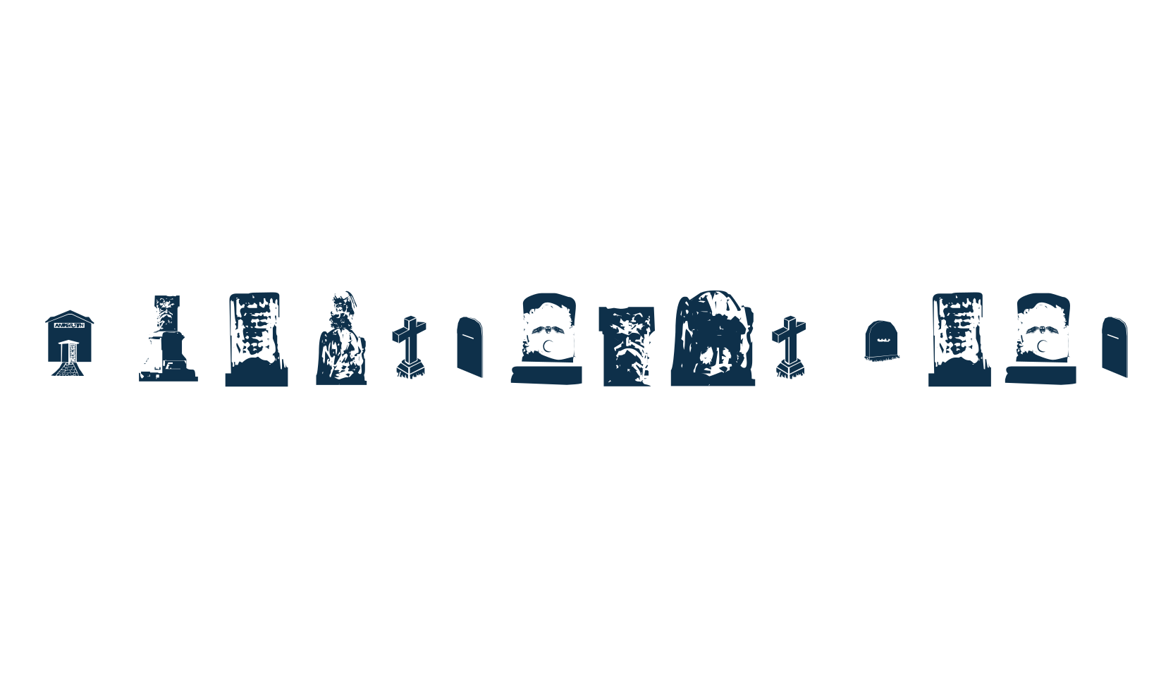 Gravestone Bats, display market font preview