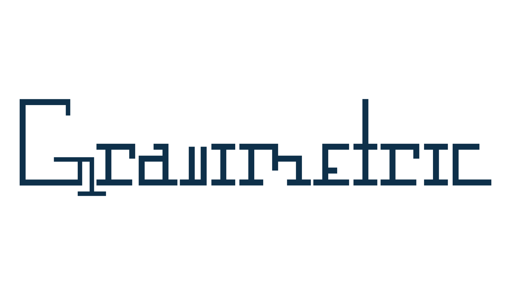 Gravimetric, techno square sci-fi font preview