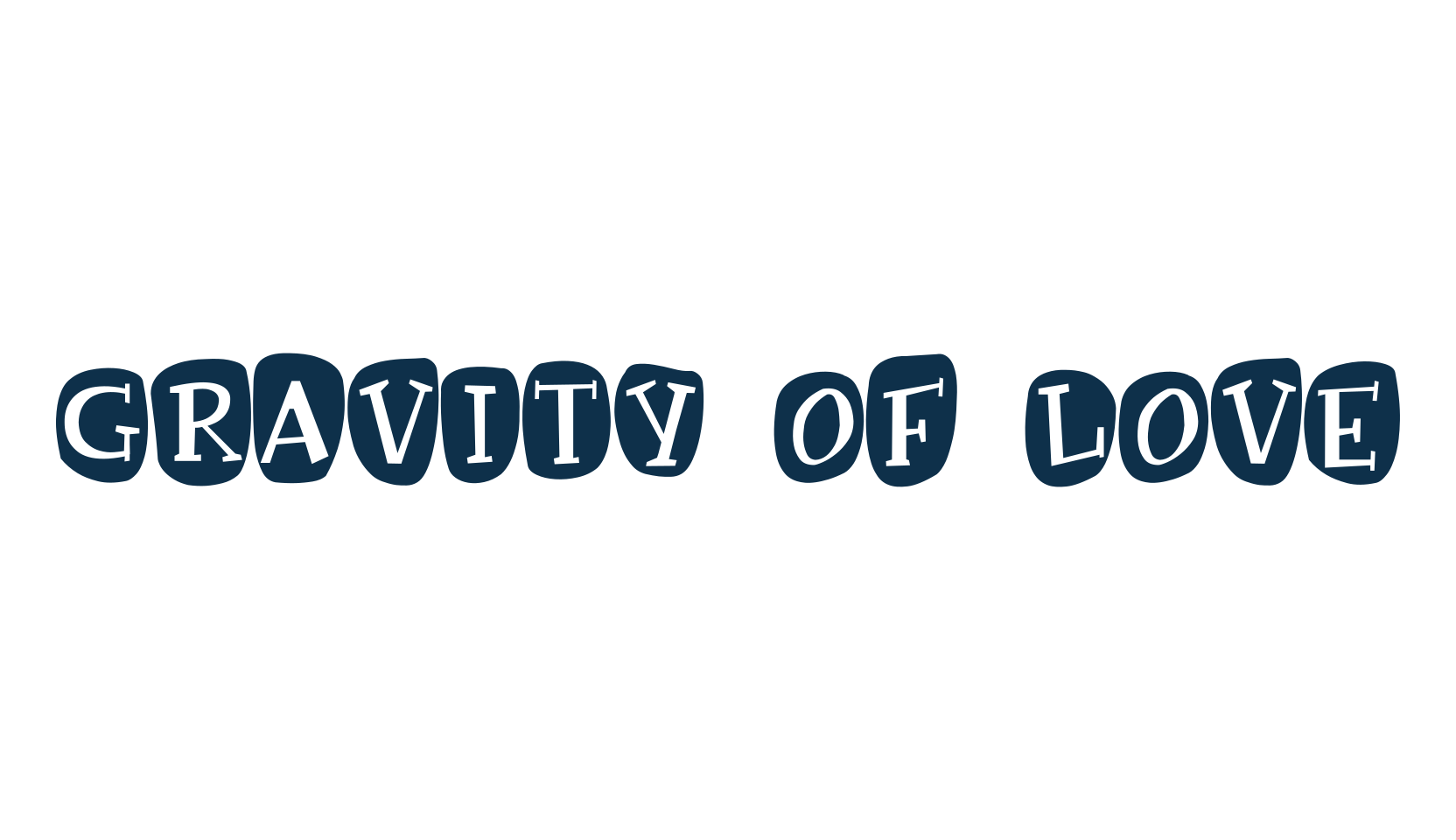 Gravity of Love, decorative font preview
