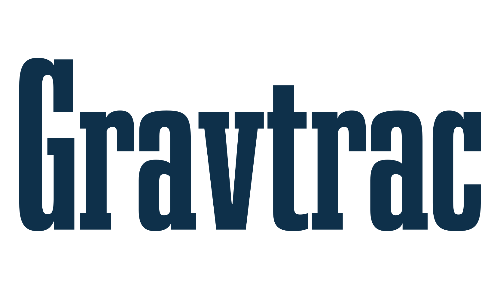 Gravtrac, basic serif font preview