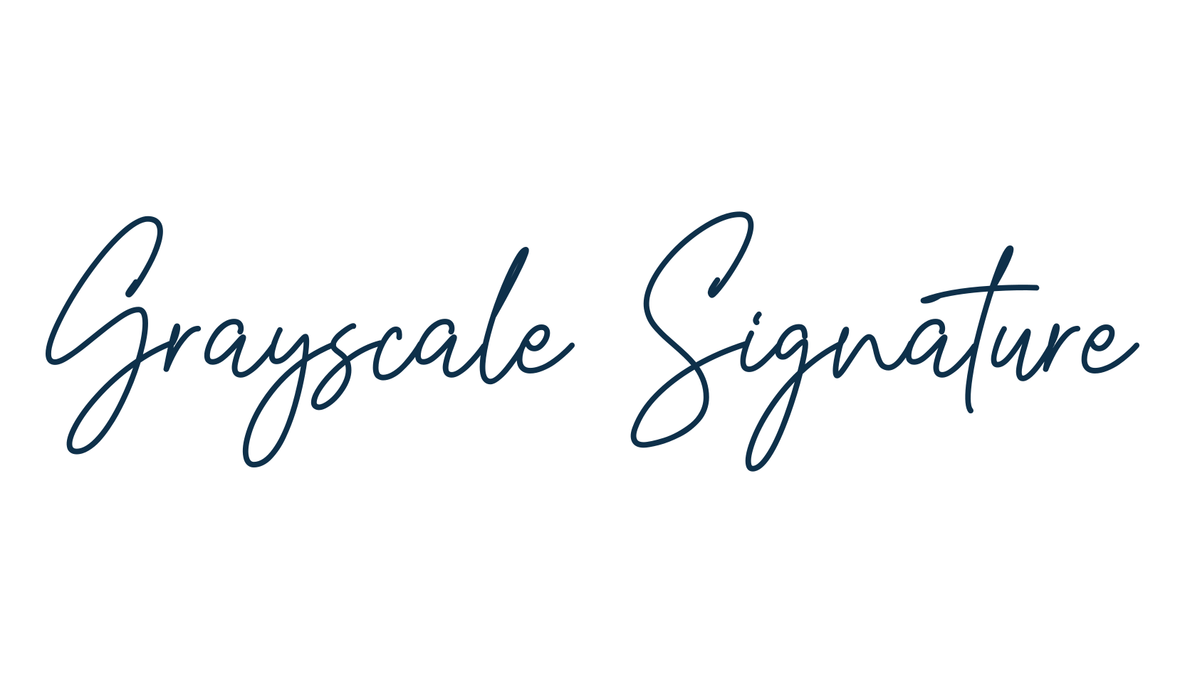 Grayscale Signature, script handwritten fancy decorative calligraphy font preview