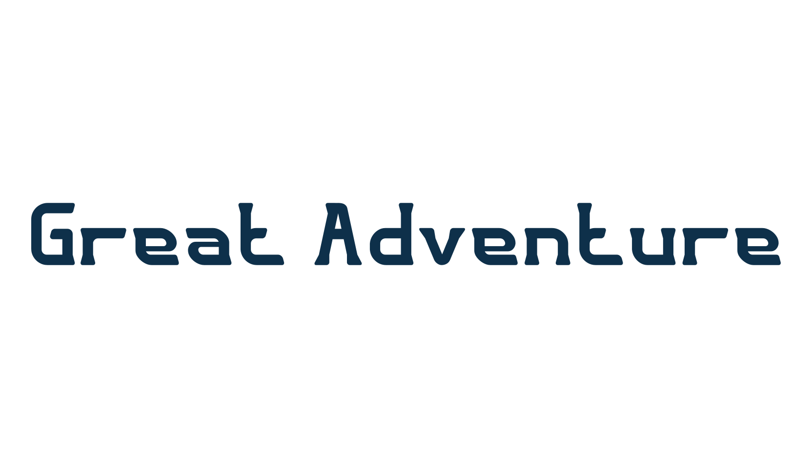 Great Adventure, fancy various decorative font preview