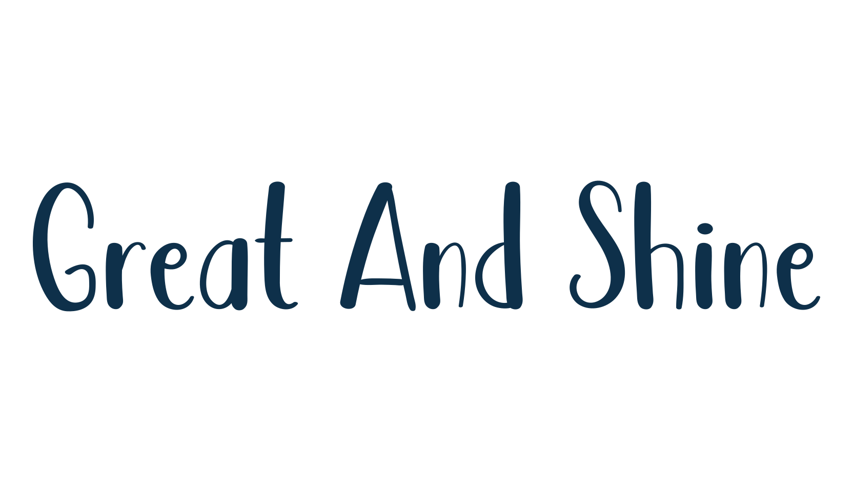 Great And Shine, fancy decorative font preview