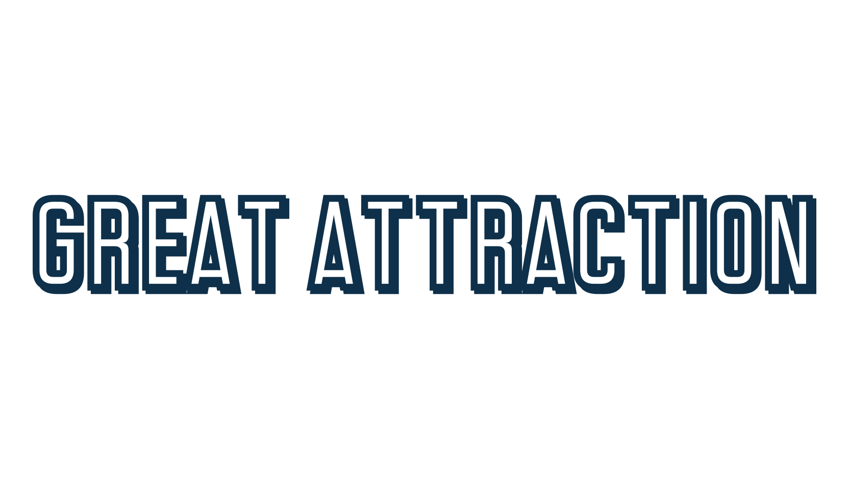 Great Attraction, fancy retro decorative font preview