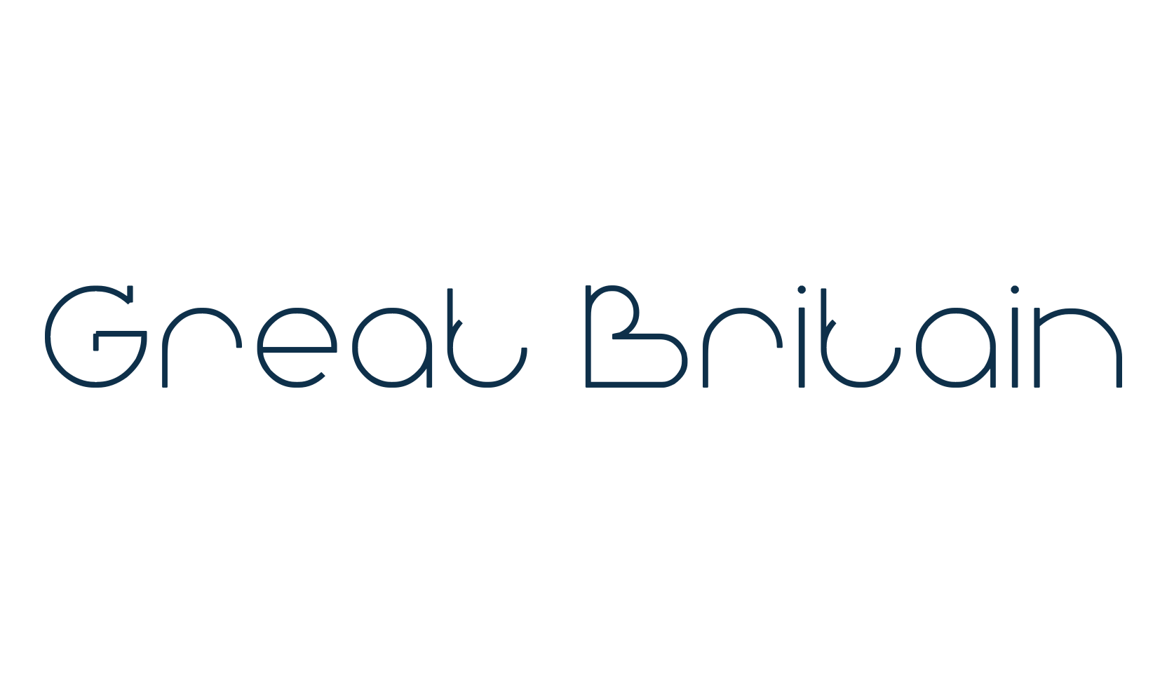 Great Britain, fancy various decorative font preview