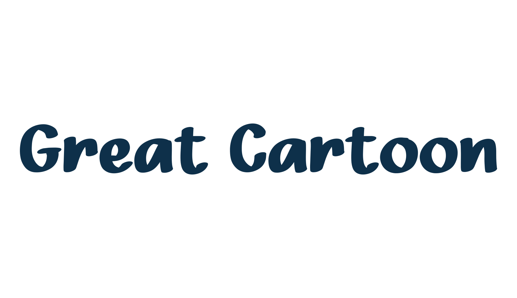 Great Cartoon, script handwritten fancy decorative calligraphy font preview