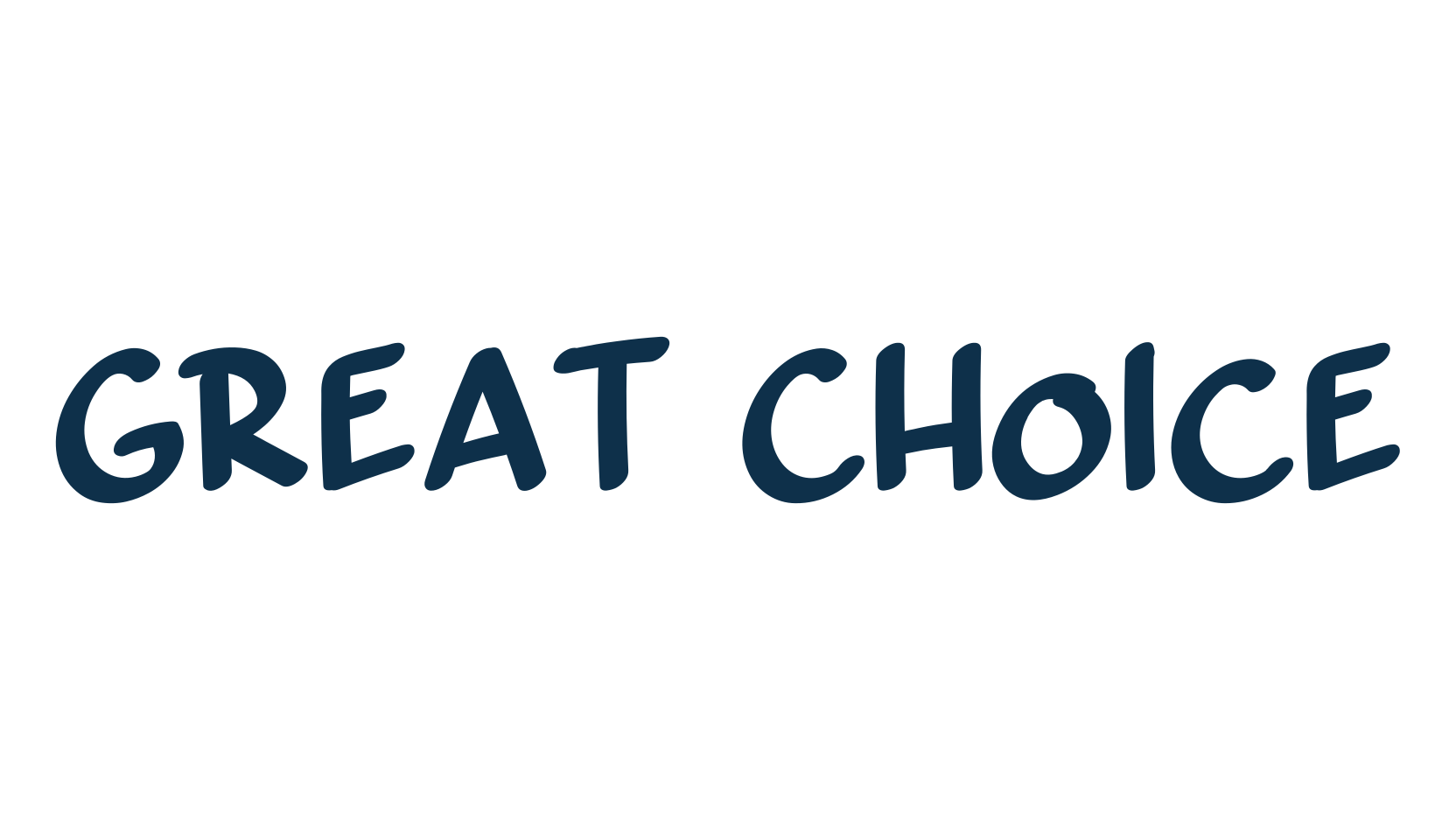 Great Choice, handwriting font preview