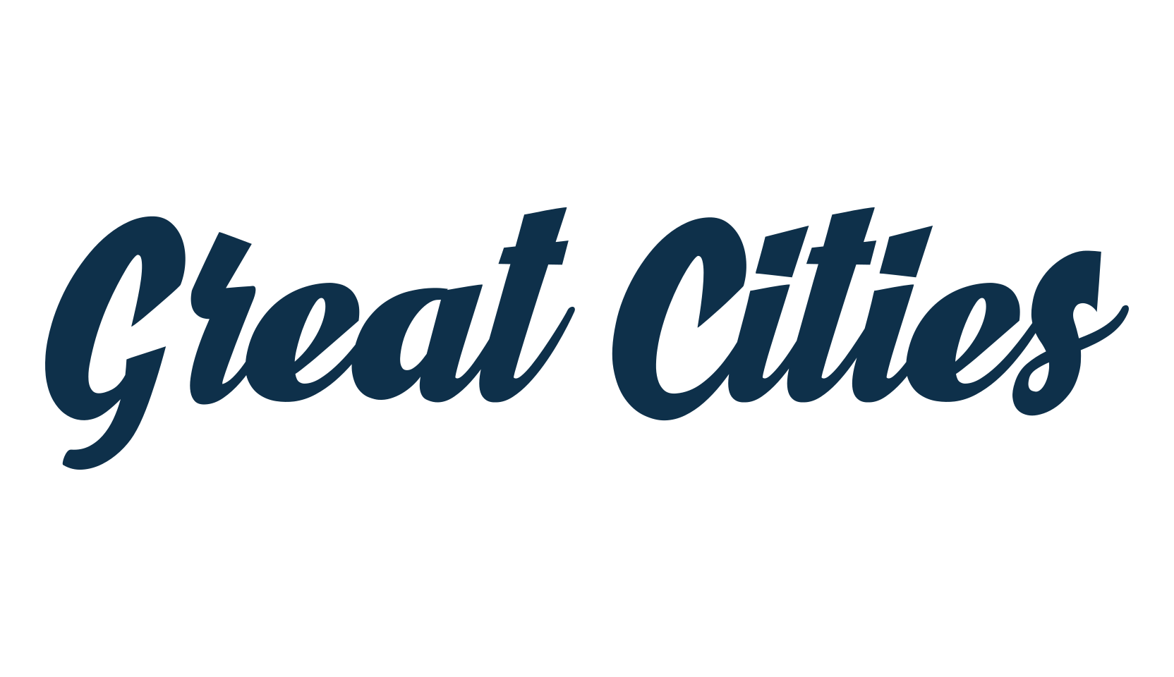 Great Cities, old school font preview