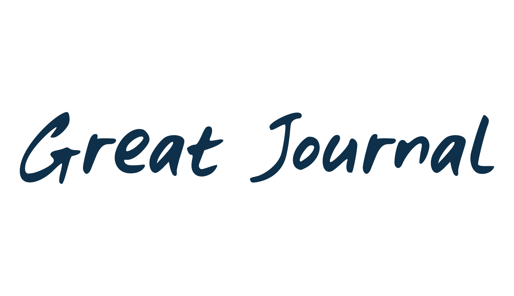 Great Journal, handwriting font preview