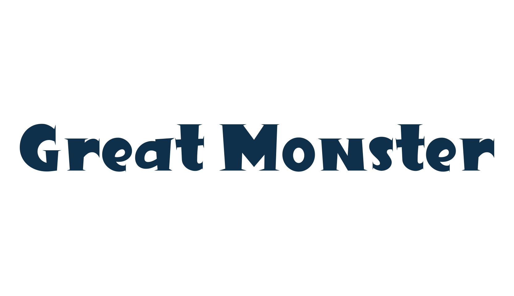 Great Monster, cartoon font preview