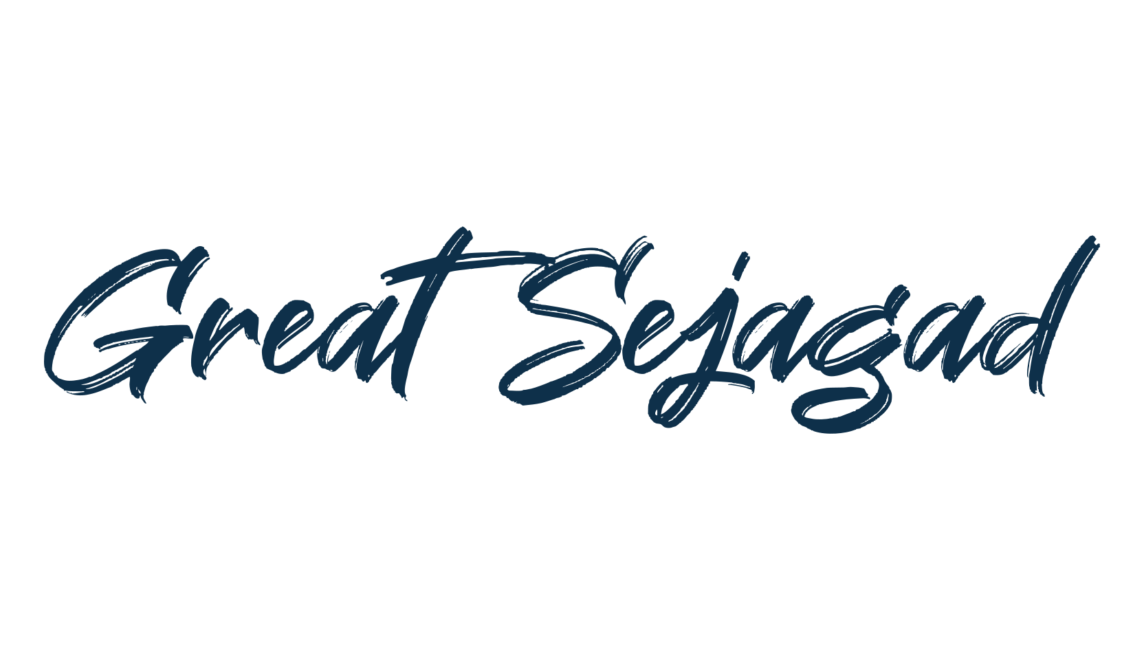 Great Sejagad, brush font preview