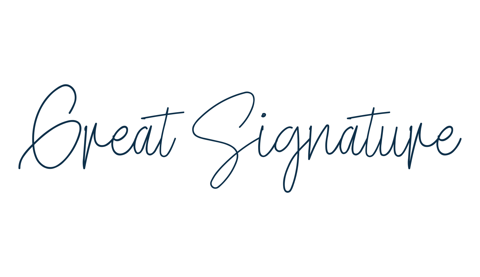 Great Signature, script handwritten fancy decorative calligraphy font preview
