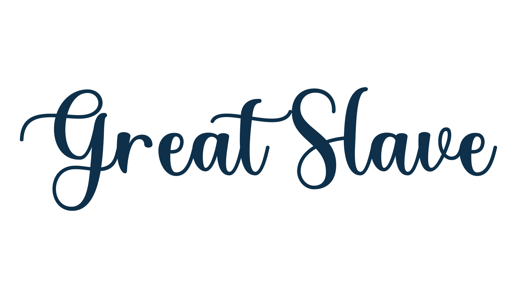 Great Slave, script calligraphy fancy decorative font preview