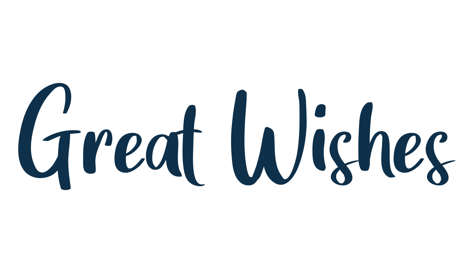 Great Wishes, handwriting font preview