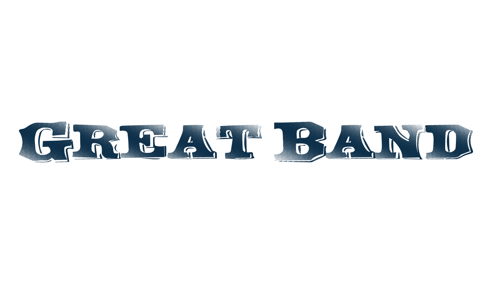 Great Band, western font preview