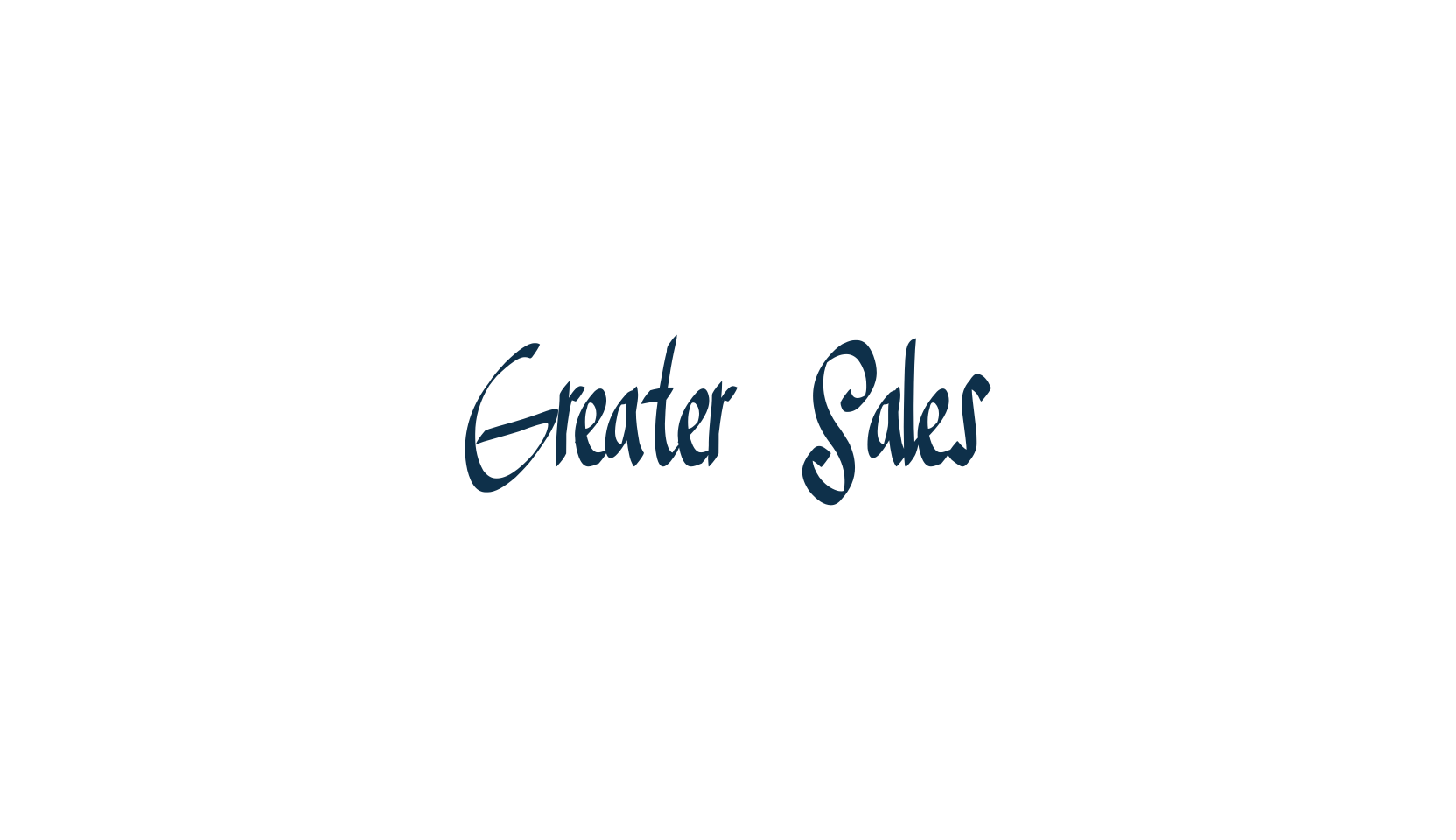 Greater Sales, script handwritten fancy decorative calligraphy font preview