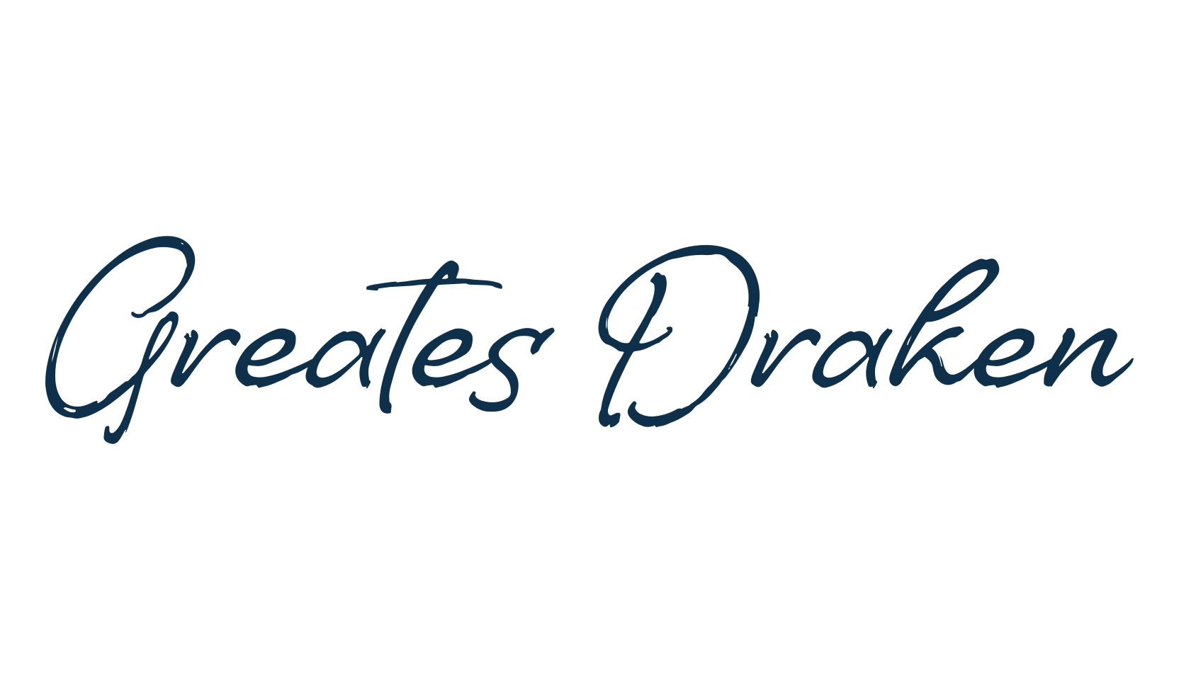 Greates Draken, handwriting font preview