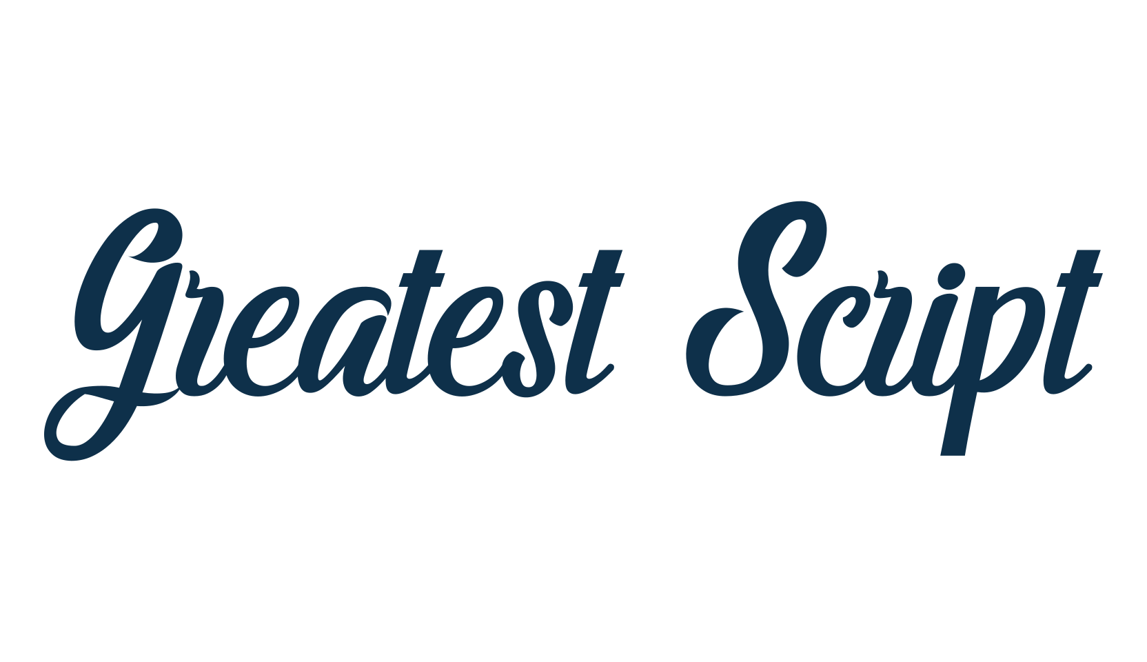 Greatest Script, fancy various decorative script calligraphy font preview