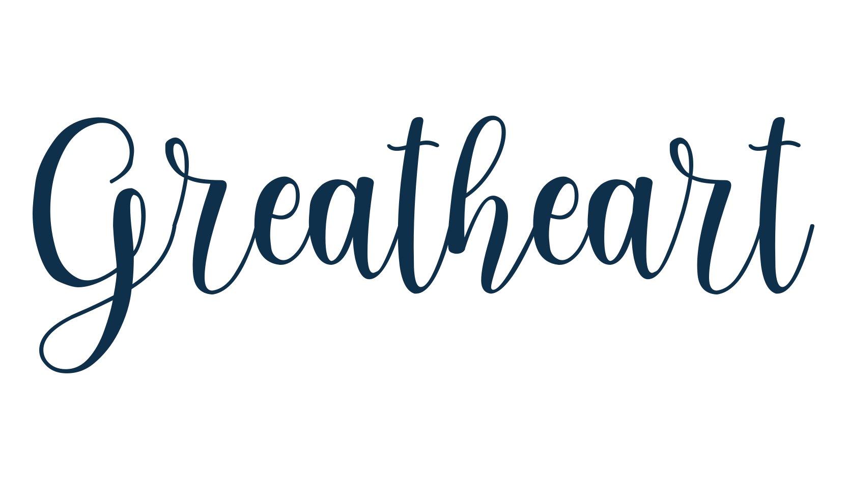 Greatheart, script calligraphy fancy decorative font preview