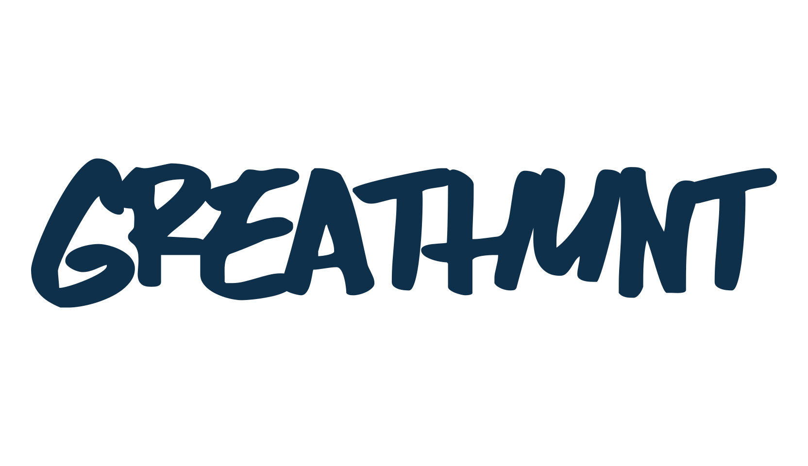 Greathunt, handwriting font preview