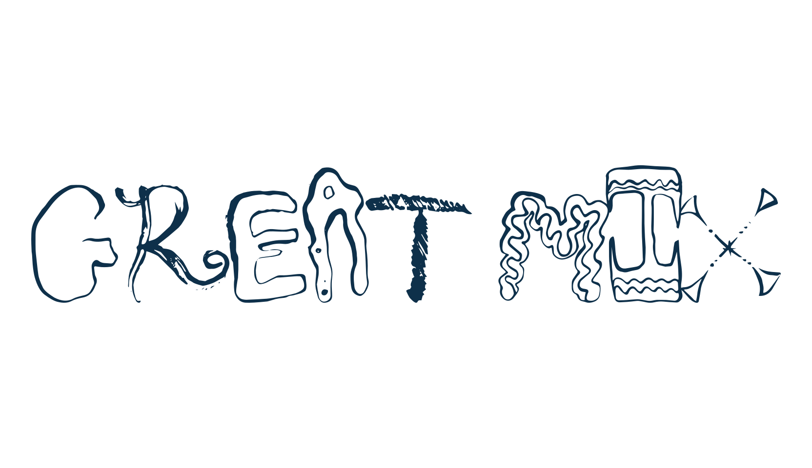 Great Mix, decorative font preview