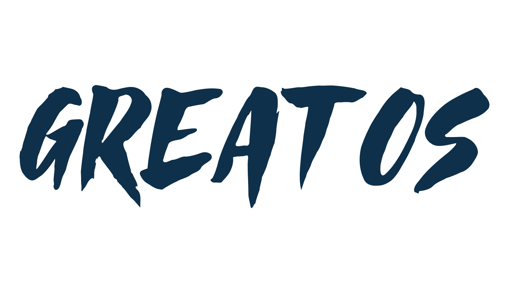 Greatos, brush font preview