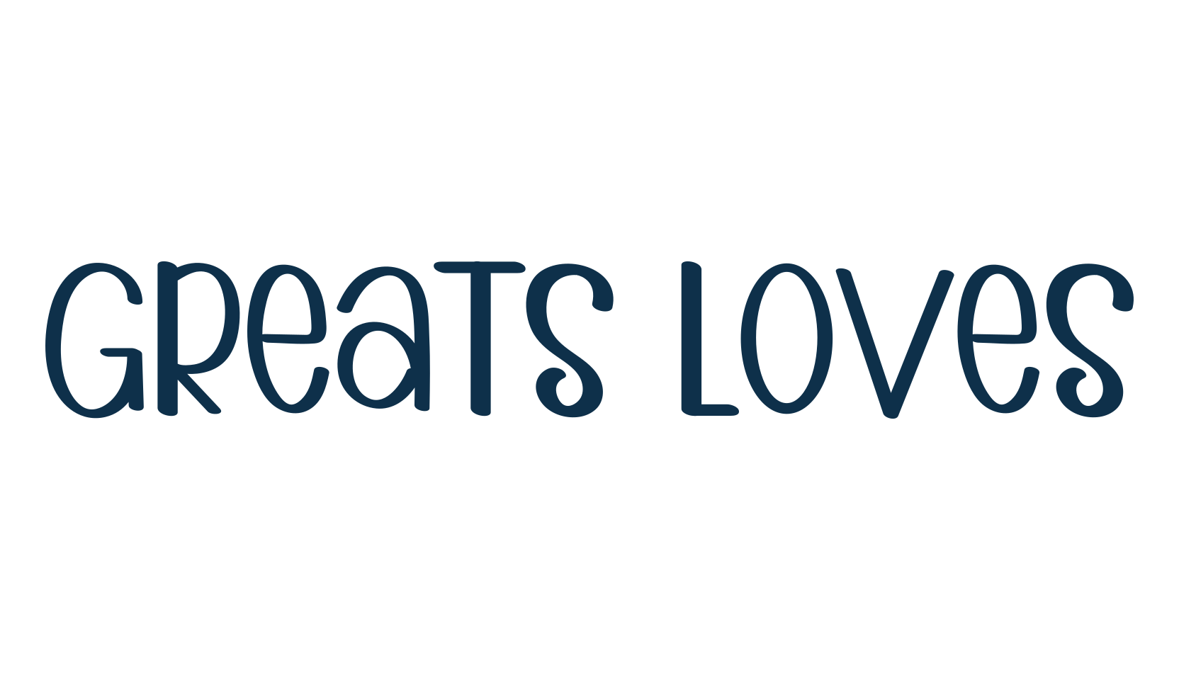 Greats Loves, display market font preview