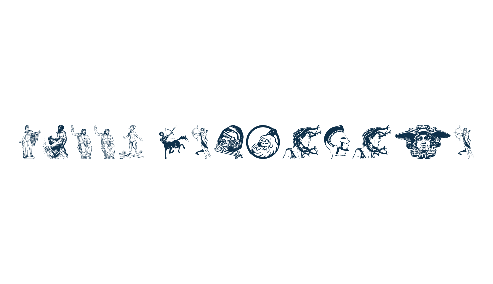 Greek Mythology, display market font preview