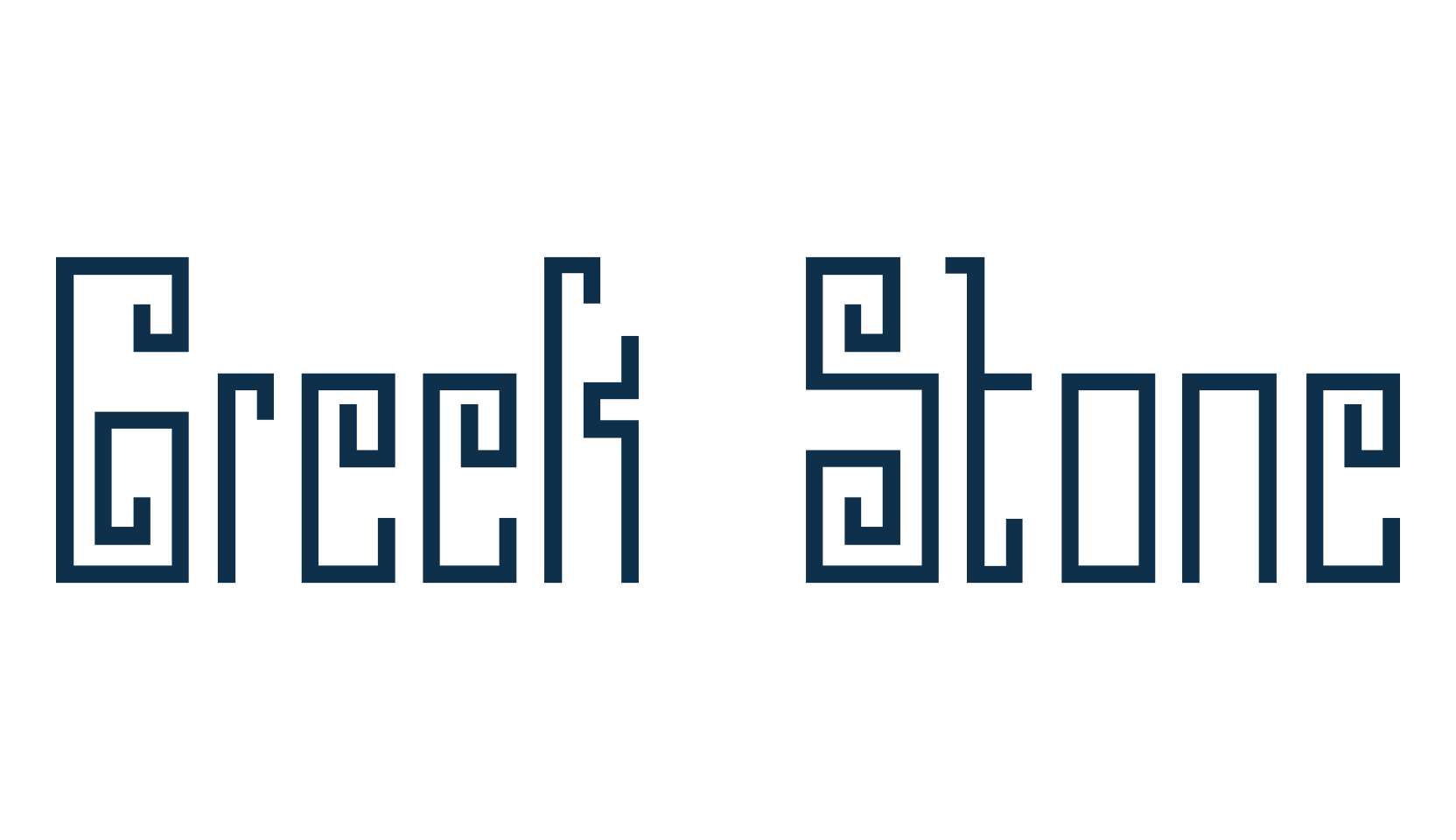 Greek Stone, roman, greek font preview