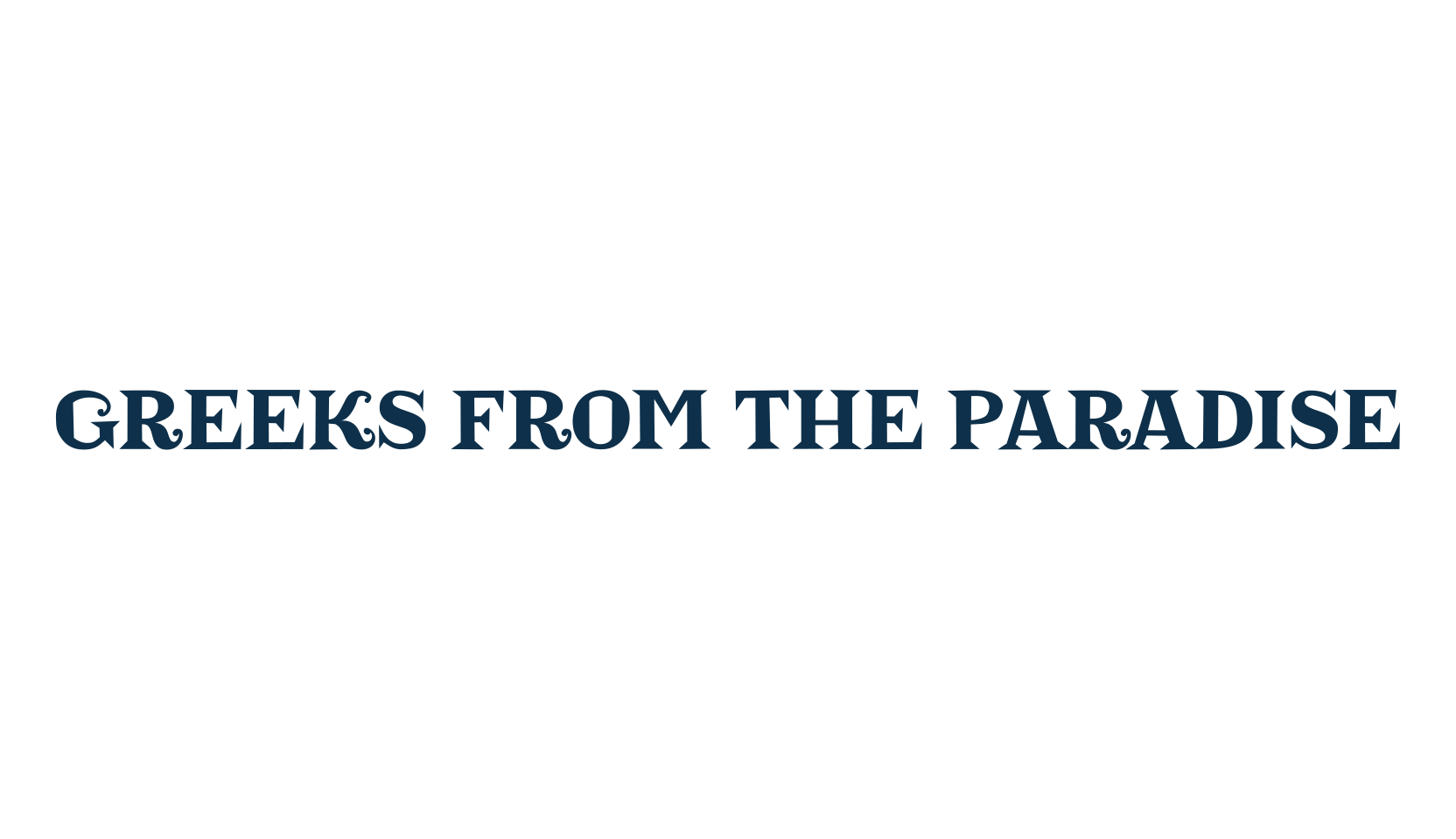 Greeks From The Paradise, fancy various decorative font preview