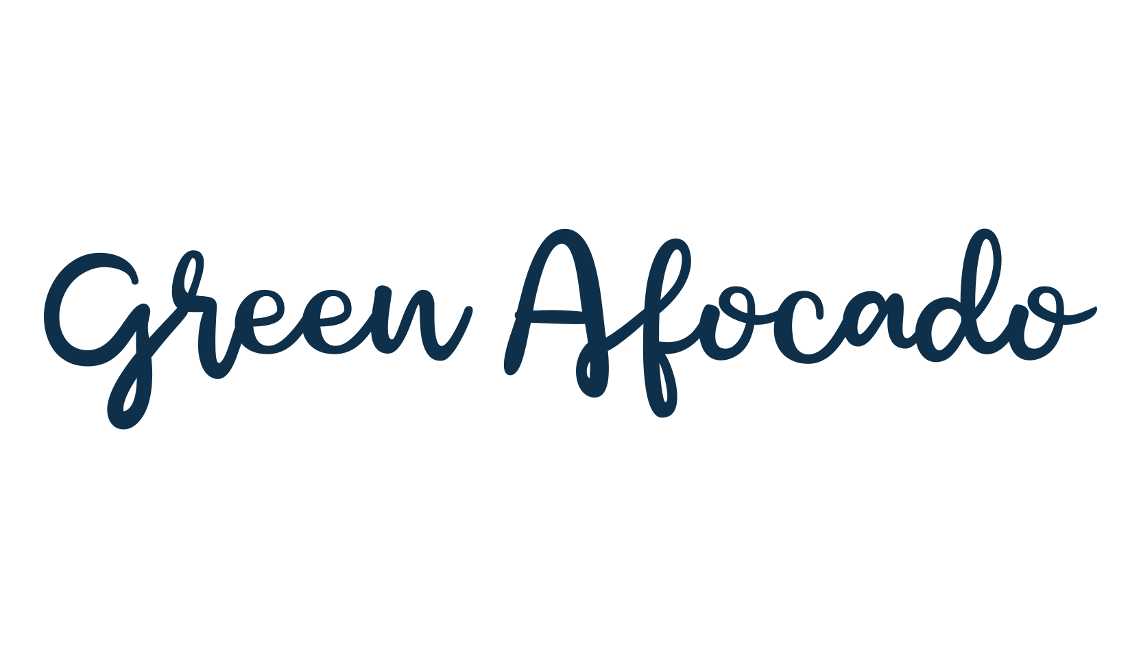 Green Afocado, script handwritten fancy decorative calligraphy font preview