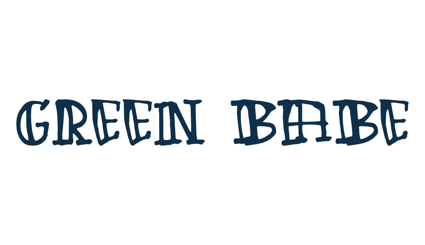 Green Babe, various font preview