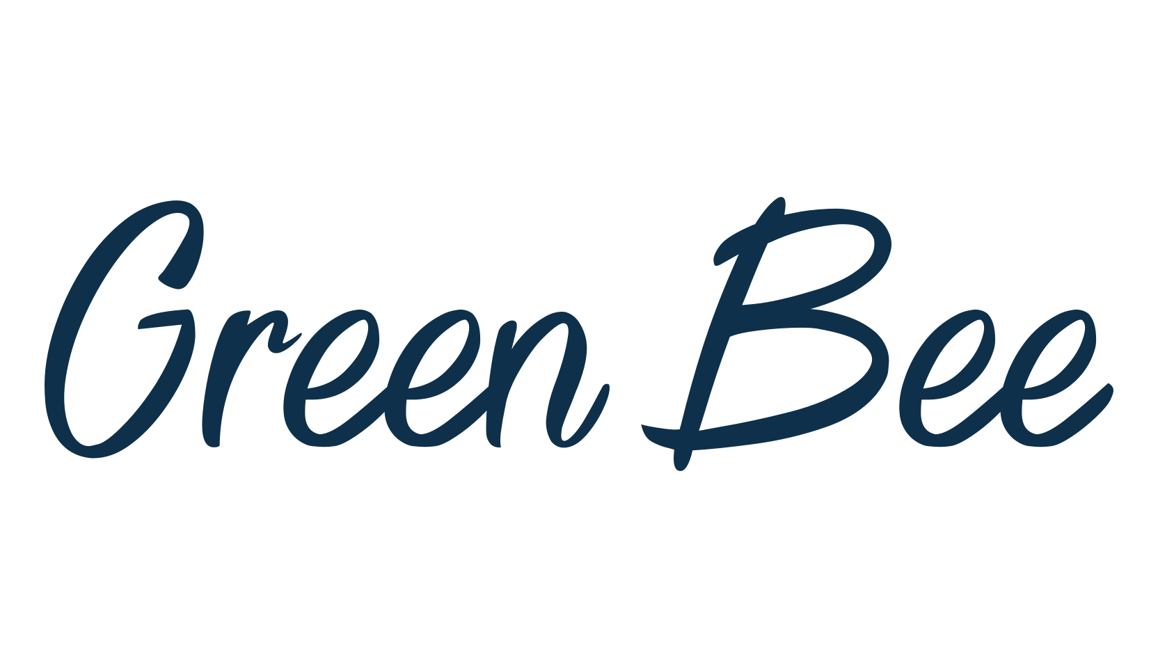 Green Bee, script handwritten fancy decorative calligraphy font preview