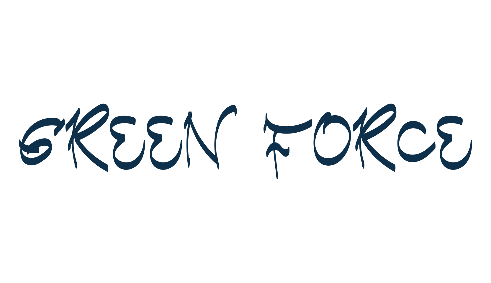 Green Force, graffiti font preview