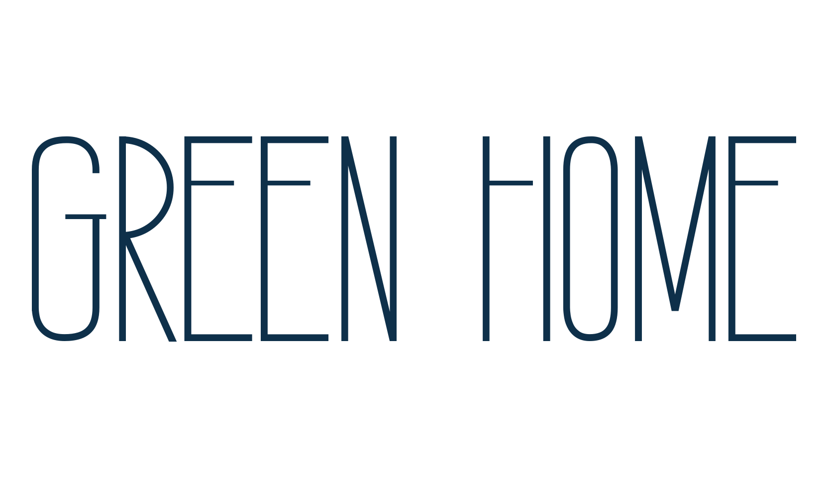 Green Home, various font preview