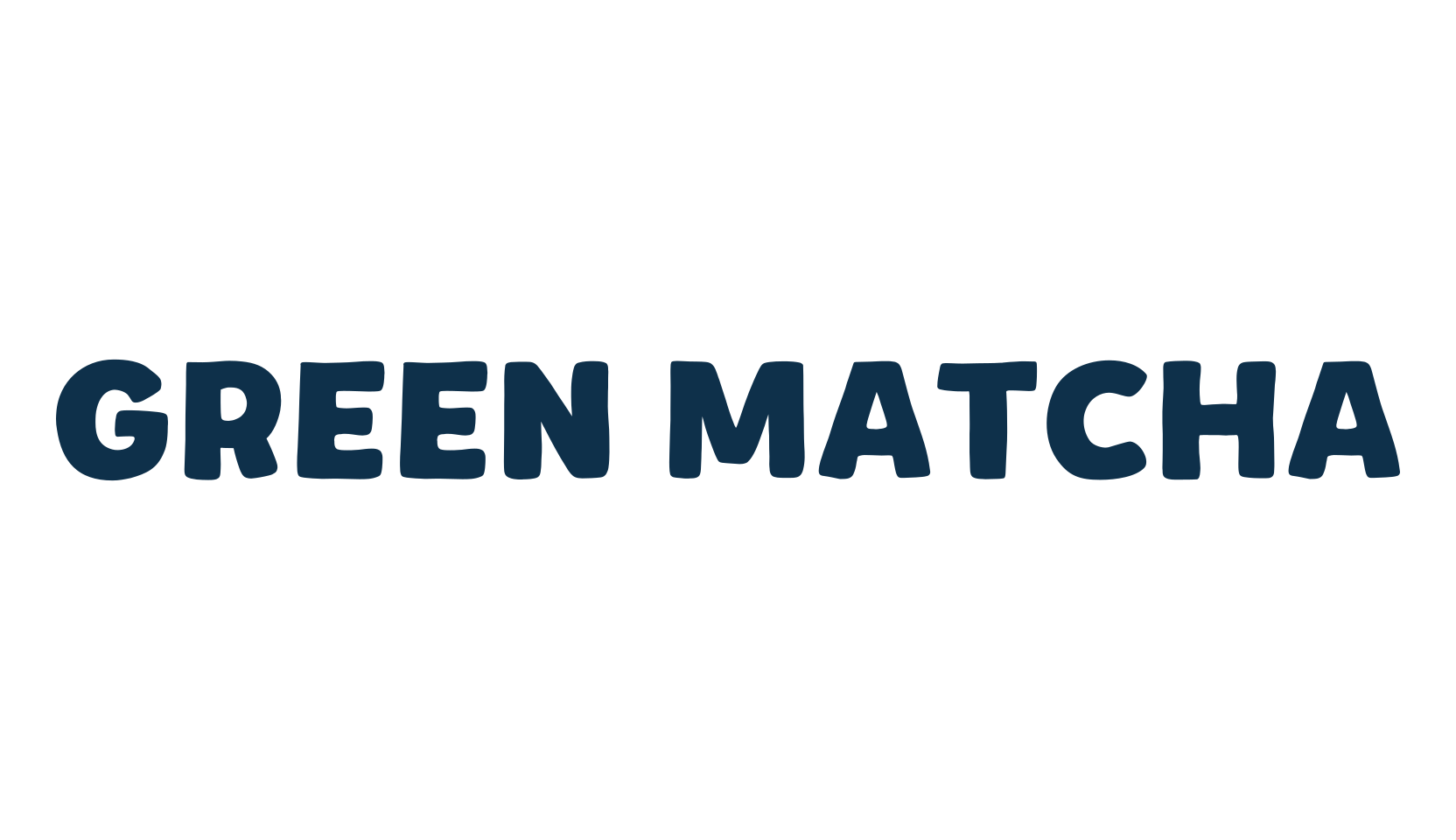 Green Matcha, cartoon font preview