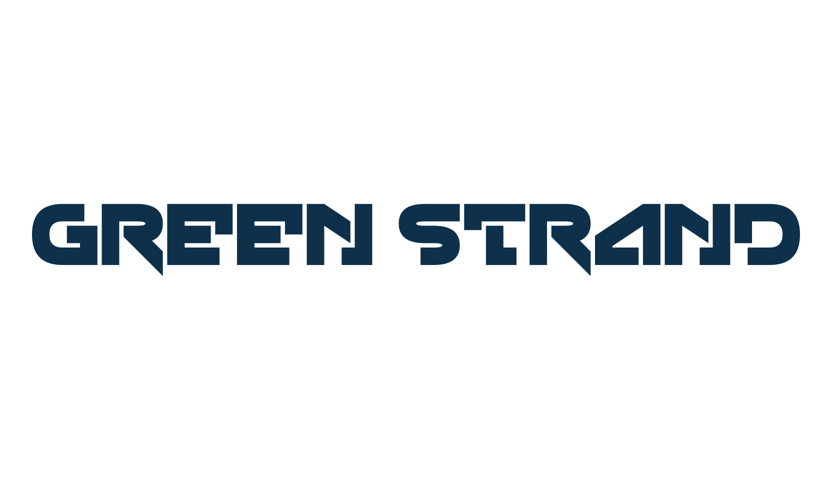 Green Strand, sci-fi font preview