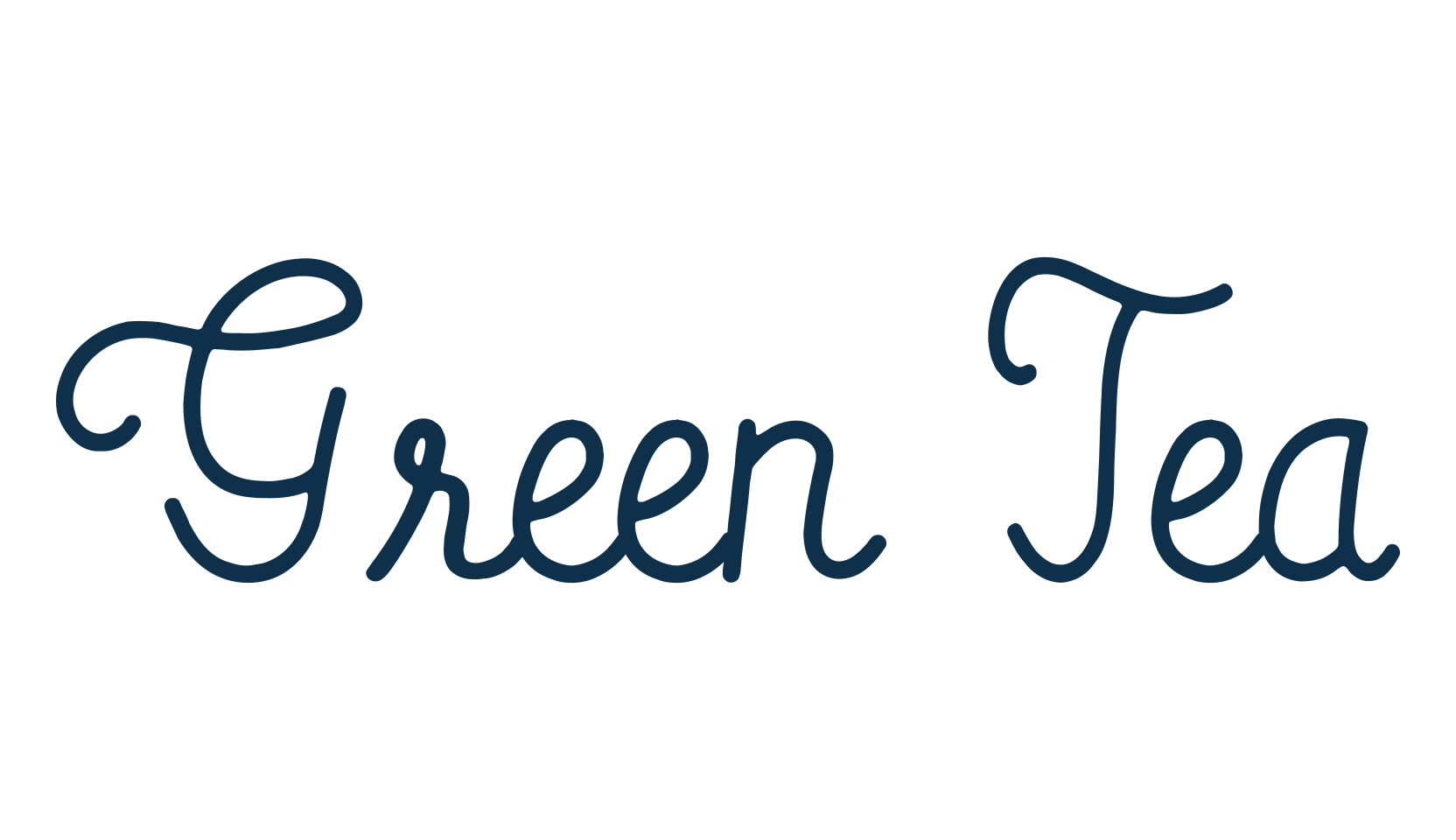 Green Tea (green-tea-3), fancy decorative font preview