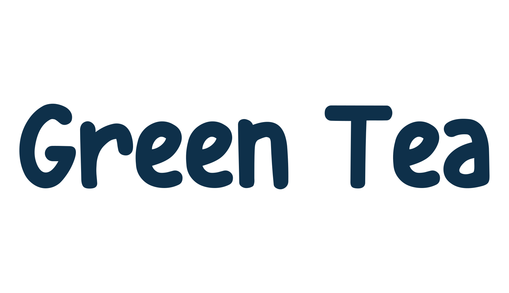 Green Tea (green-tea-4), various font preview