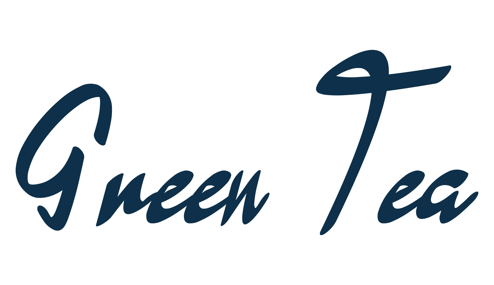 Green Tea (green-tea-5), handwriting font preview
